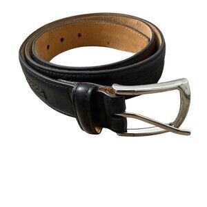 Allen Edmonds Black State Street European Calfskin Leather Belt 1021478 Mens 40